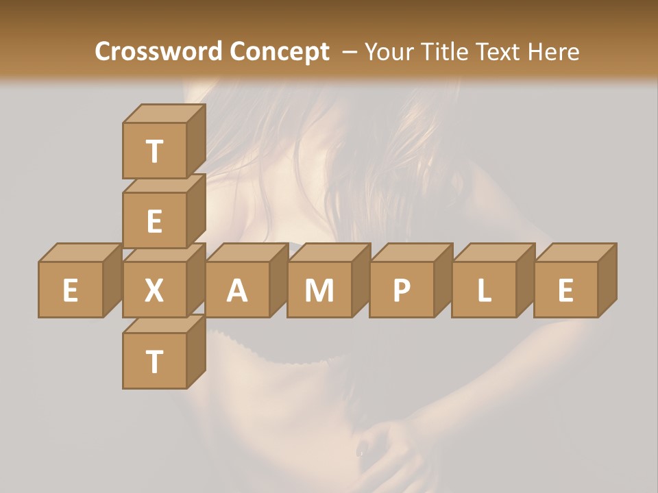 Glamour Female Sensuality PowerPoint Template