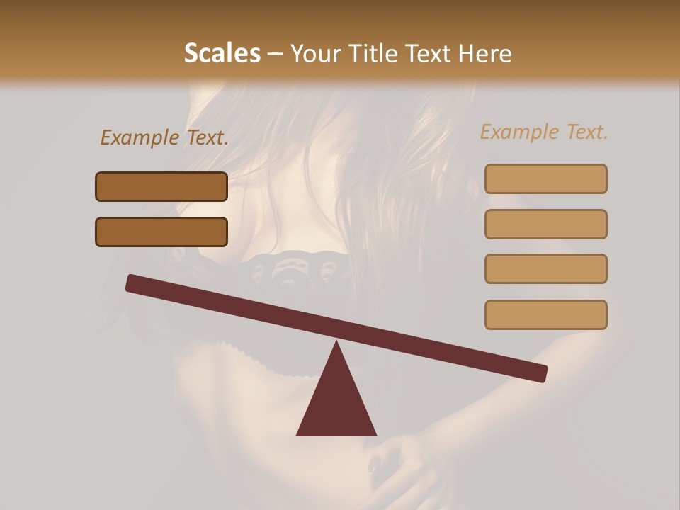 Glamour Female Sensuality PowerPoint Template