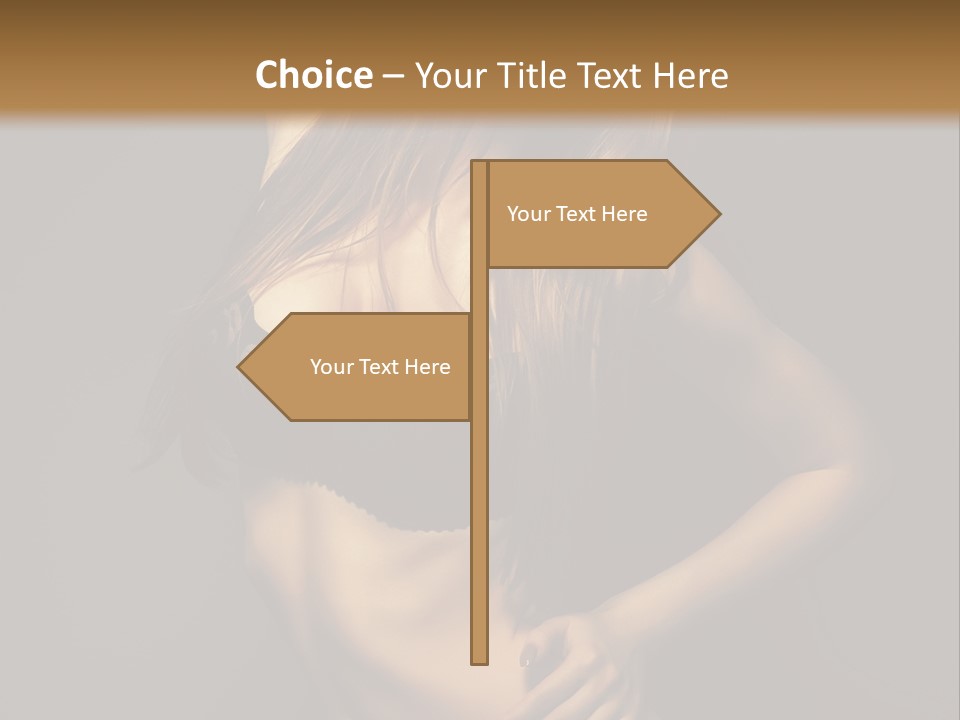 Glamour Female Sensuality PowerPoint Template