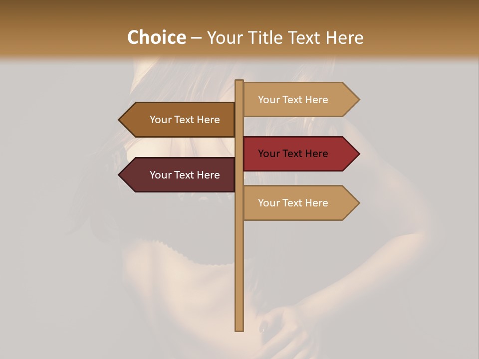 Glamour Female Sensuality PowerPoint Template