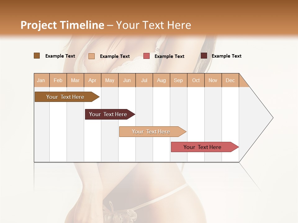 Beautiful Woman Flirting PowerPoint Template
