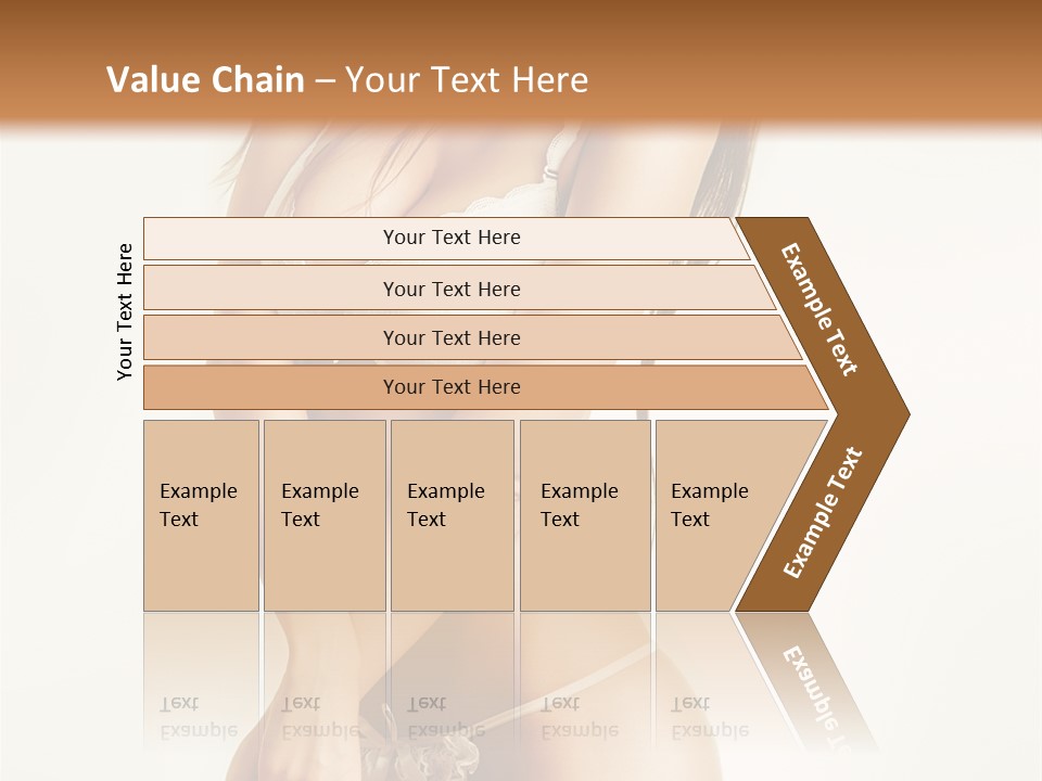 Beautiful Woman Flirting PowerPoint Template