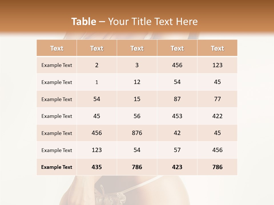 Beautiful Woman Flirting PowerPoint Template