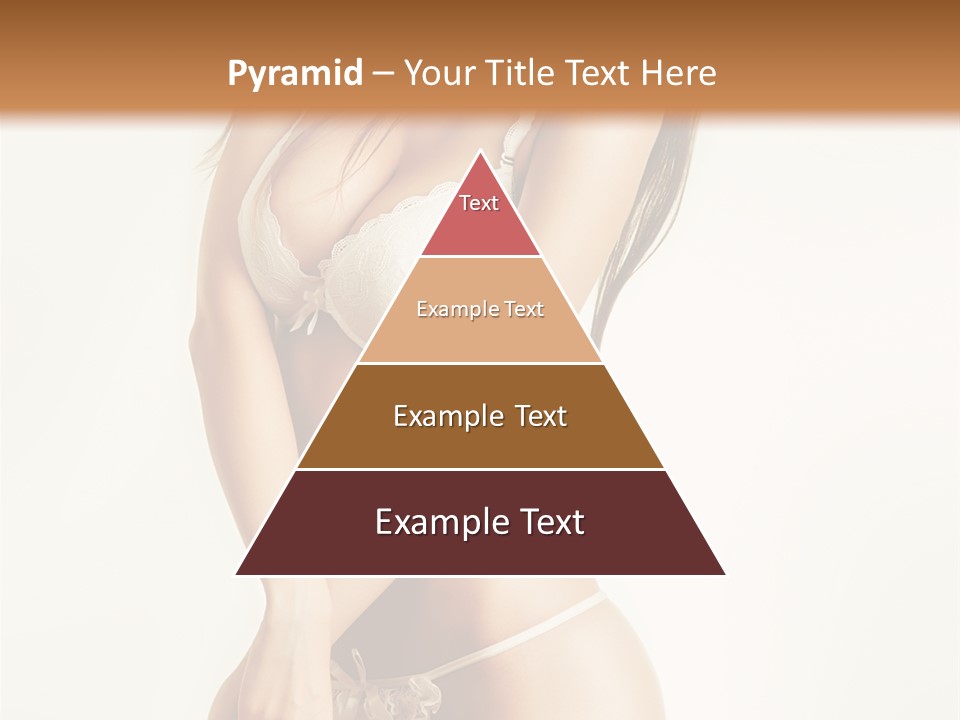 Beautiful Woman Flirting PowerPoint Template