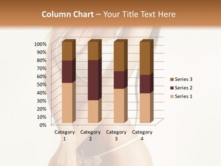 Beautiful Woman Flirting PowerPoint Template