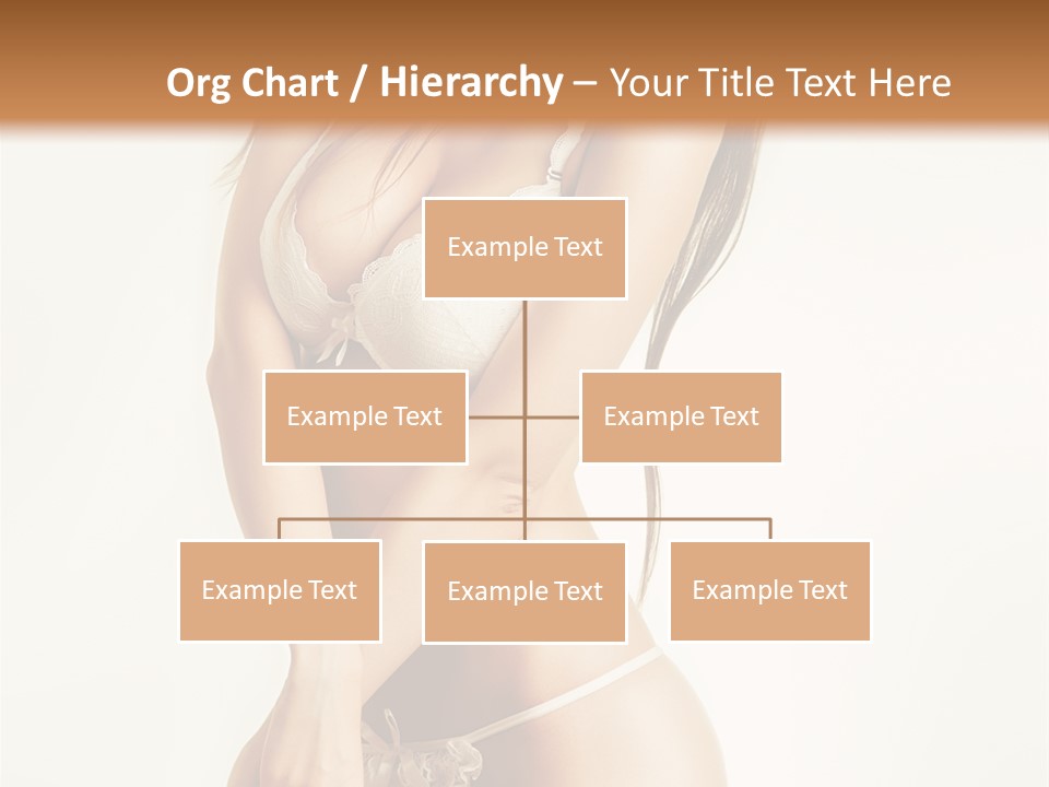 Beautiful Woman Flirting PowerPoint Template