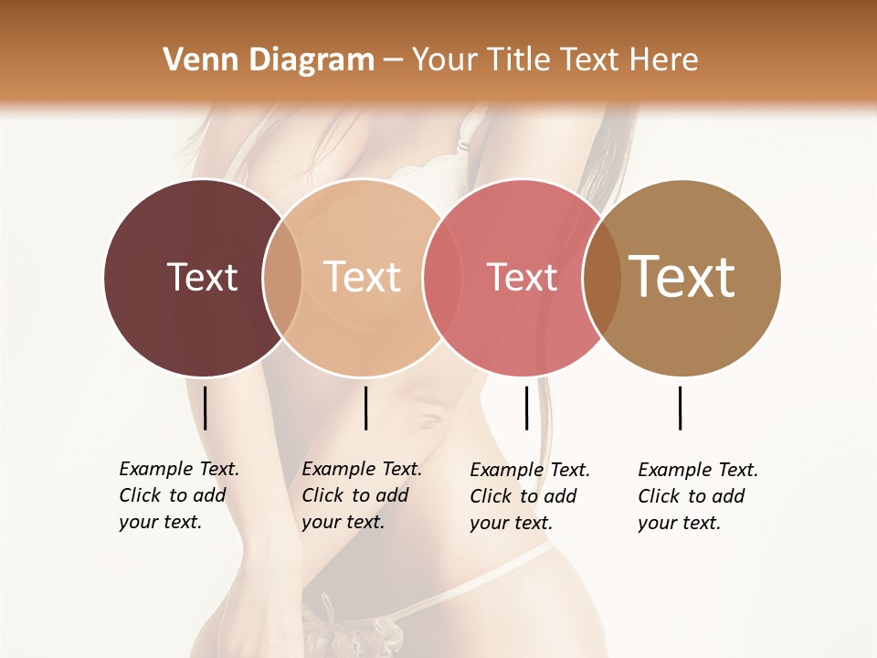 Beautiful Woman Flirting PowerPoint Template