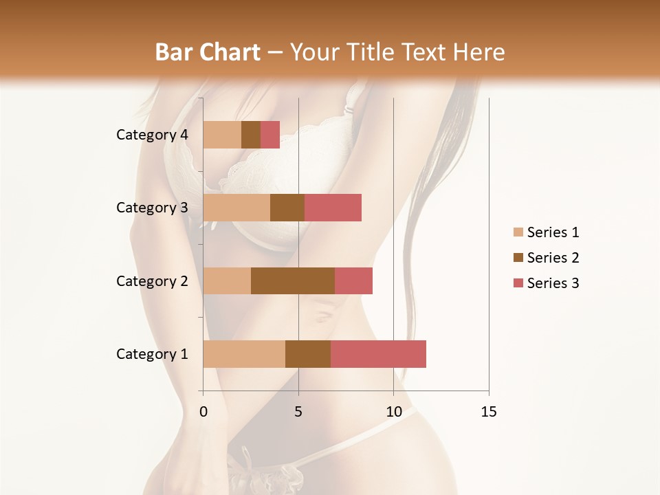 Beautiful Woman Flirting PowerPoint Template