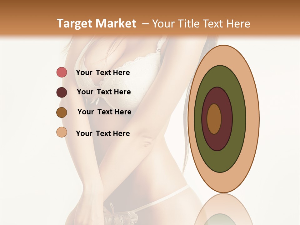 Beautiful Woman Flirting PowerPoint Template