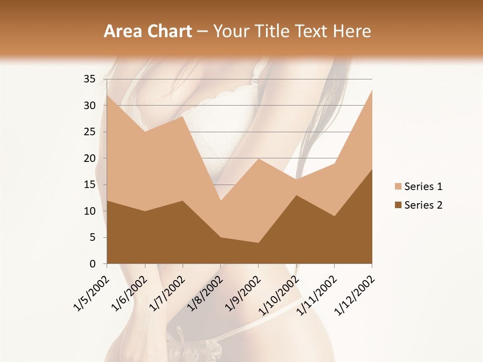 Beautiful Woman Flirting PowerPoint Template