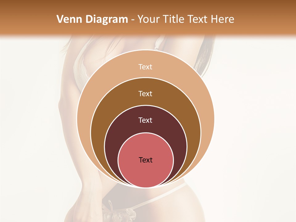 Beautiful Woman Flirting PowerPoint Template