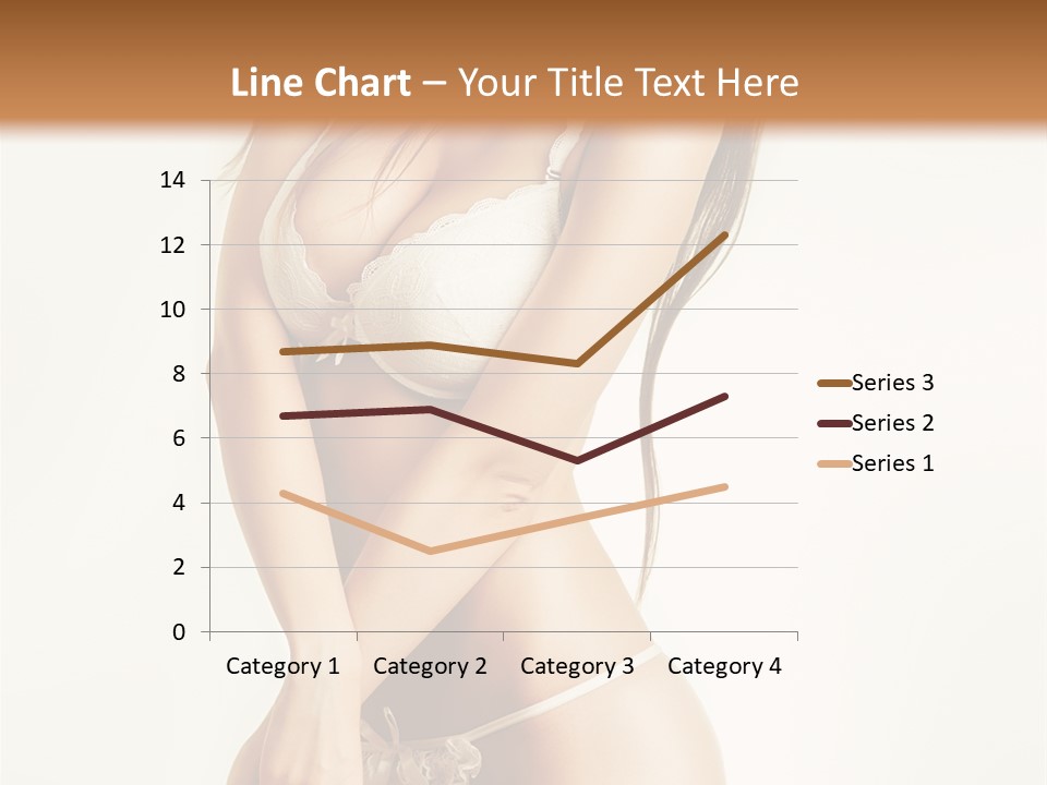Beautiful Woman Flirting PowerPoint Template