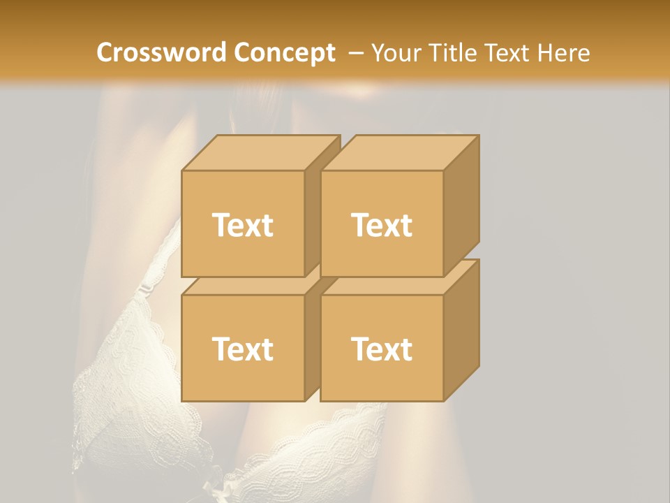 Human Posing Glamour PowerPoint Template