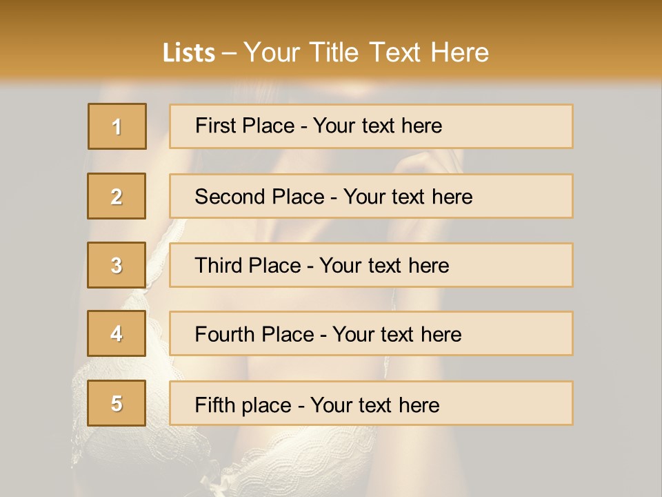 Human Posing Glamour PowerPoint Template