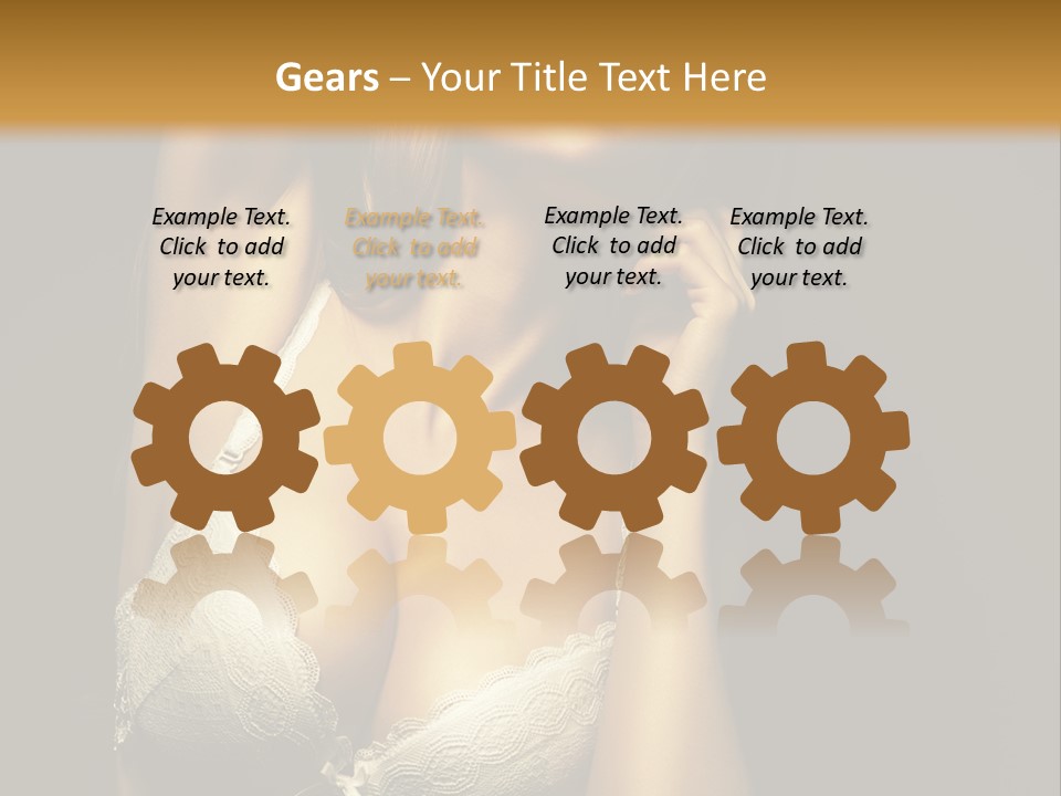 Human Posing Glamour PowerPoint Template