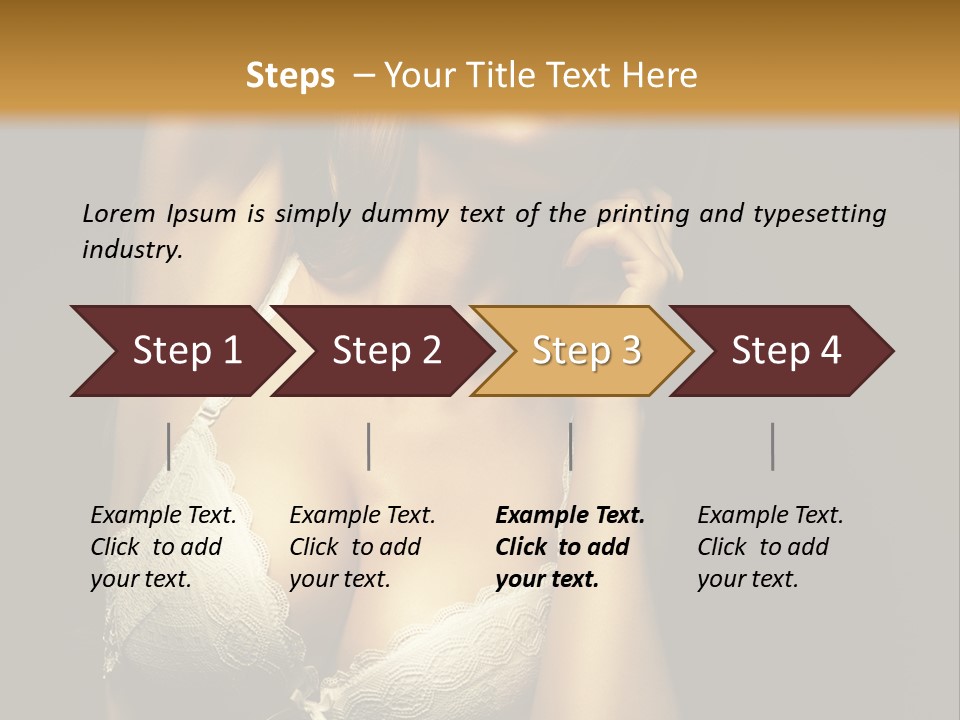 Human Posing Glamour PowerPoint Template