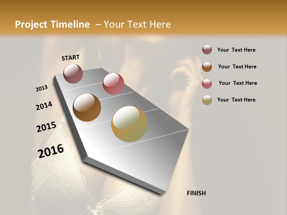 Human Posing Glamour PowerPoint Template