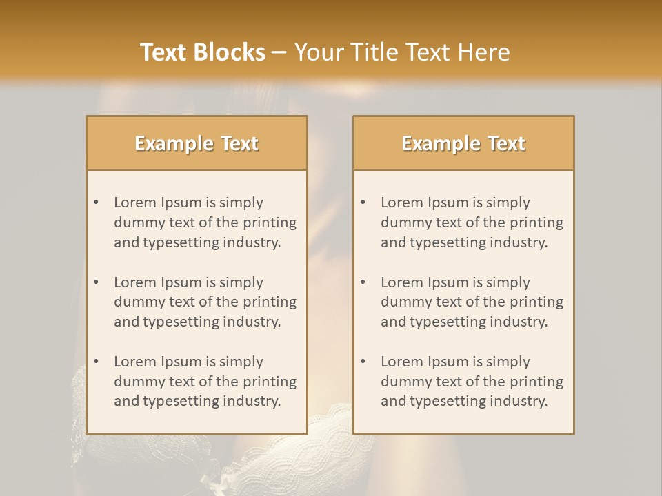 Human Posing Glamour PowerPoint Template