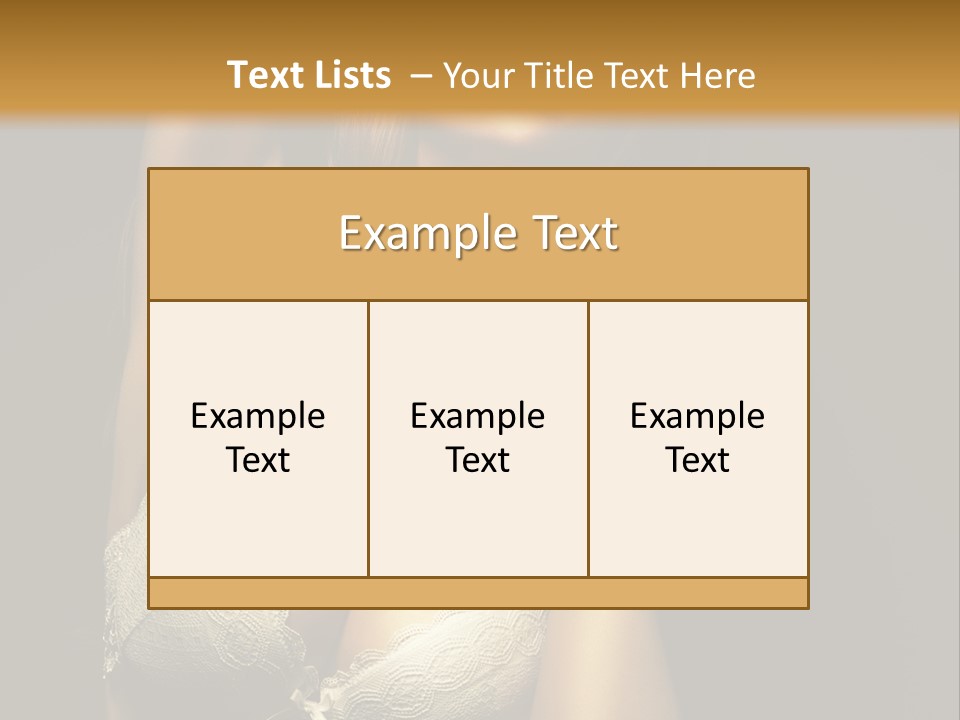 Human Posing Glamour PowerPoint Template