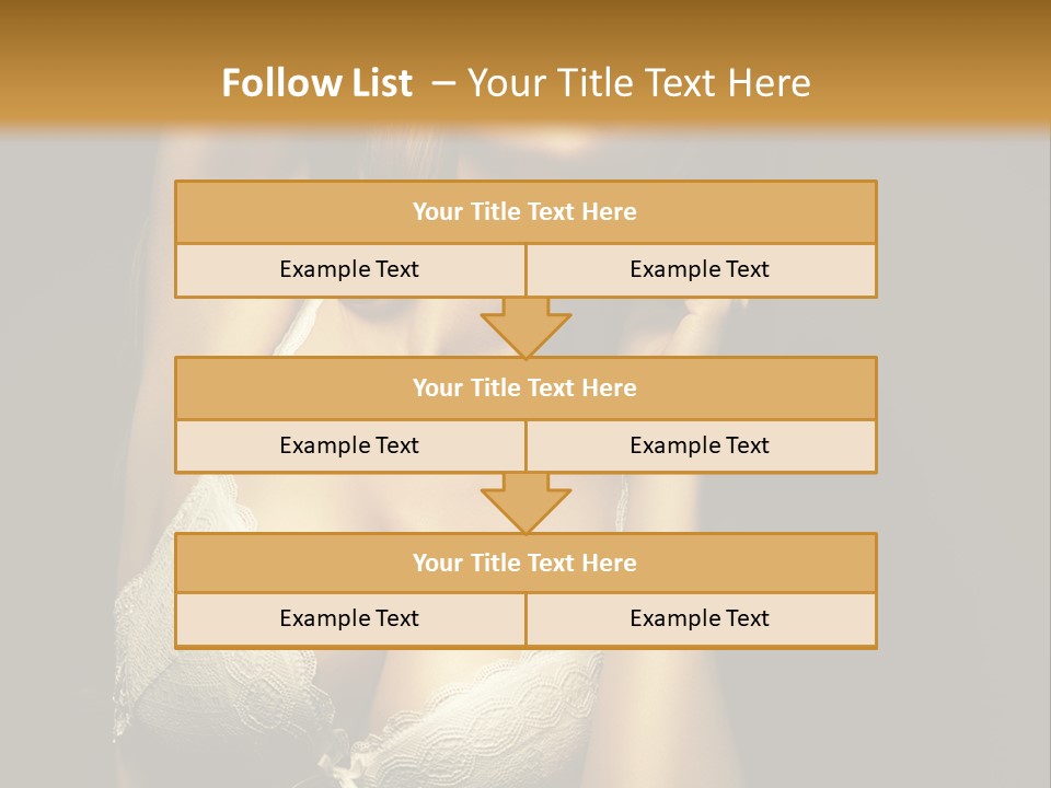 Human Posing Glamour PowerPoint Template