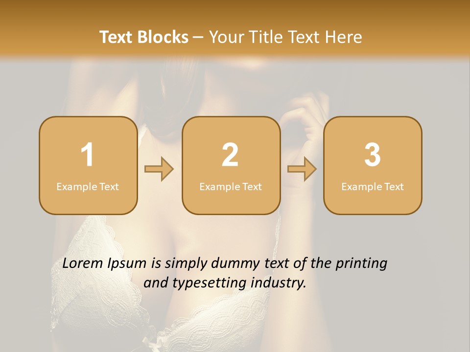 Human Posing Glamour PowerPoint Template