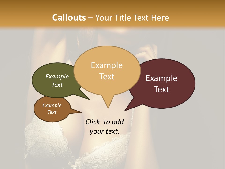 Human Posing Glamour PowerPoint Template