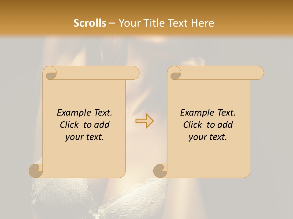 Human Posing Glamour PowerPoint Template