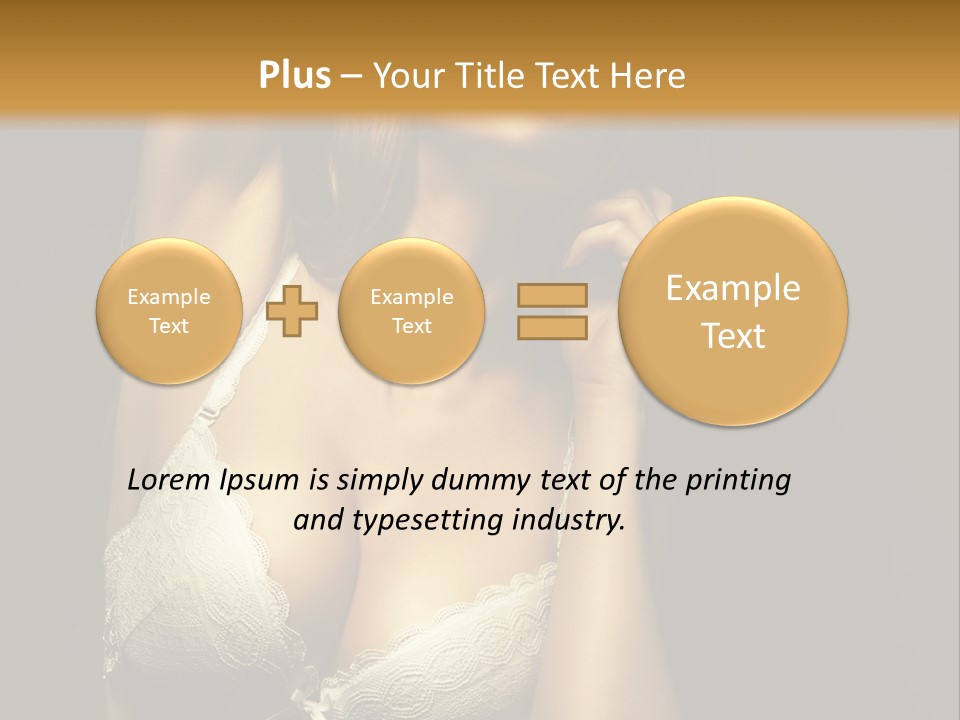 Human Posing Glamour PowerPoint Template