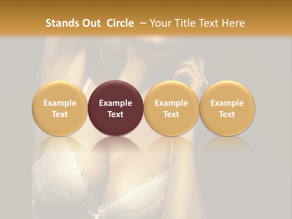 Human Posing Glamour PowerPoint Template