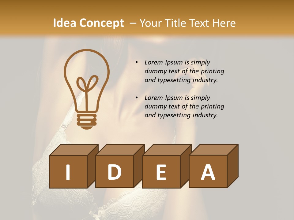 Human Posing Glamour PowerPoint Template