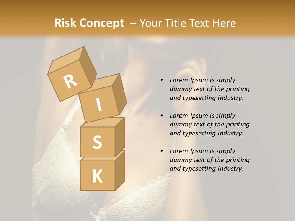 Human Posing Glamour PowerPoint Template