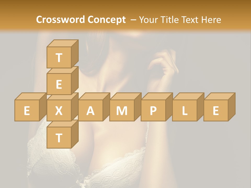 Human Posing Glamour PowerPoint Template