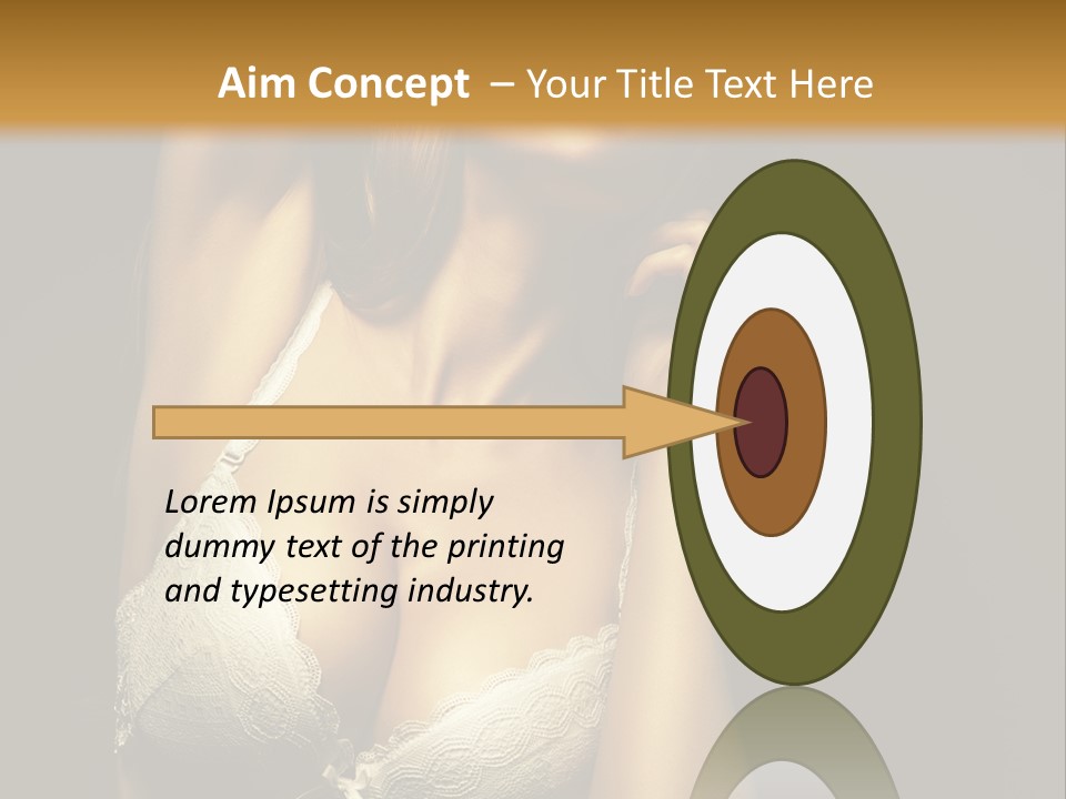 Human Posing Glamour PowerPoint Template