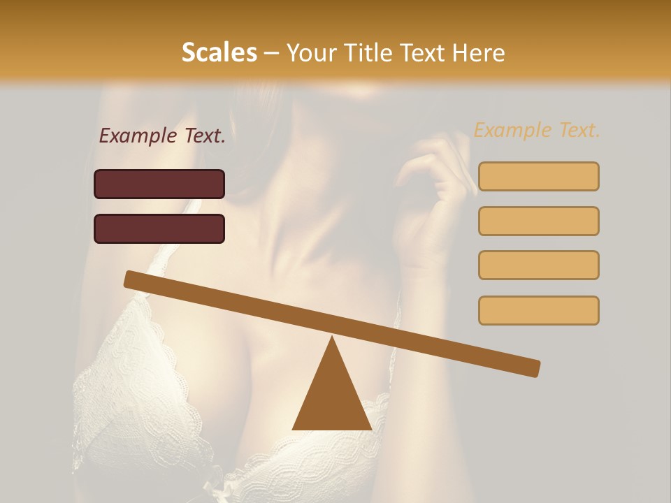 Human Posing Glamour PowerPoint Template