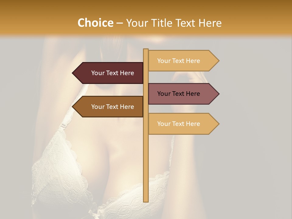 Human Posing Glamour PowerPoint Template