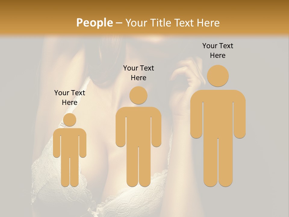 Human Posing Glamour PowerPoint Template