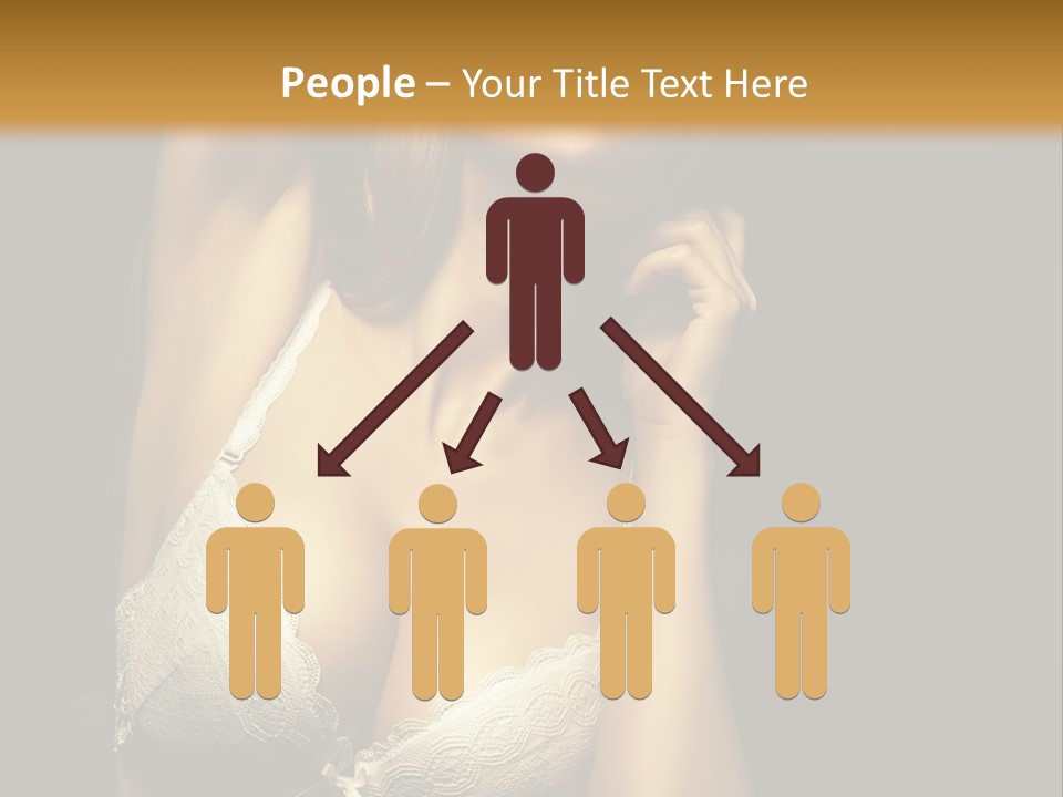 Human Posing Glamour PowerPoint Template