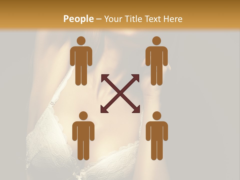 Human Posing Glamour PowerPoint Template