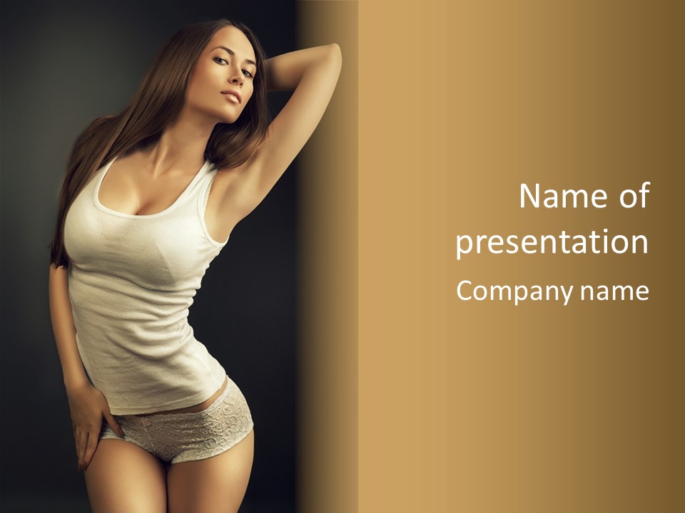 Glamour Fashion Lingerie PowerPoint Template