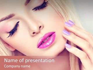 Fashion Hair Style PowerPoint Template