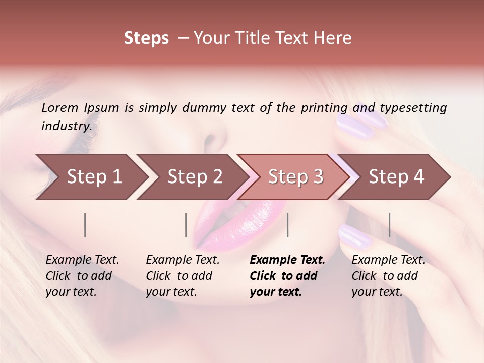 Fashion Hair Style PowerPoint Template