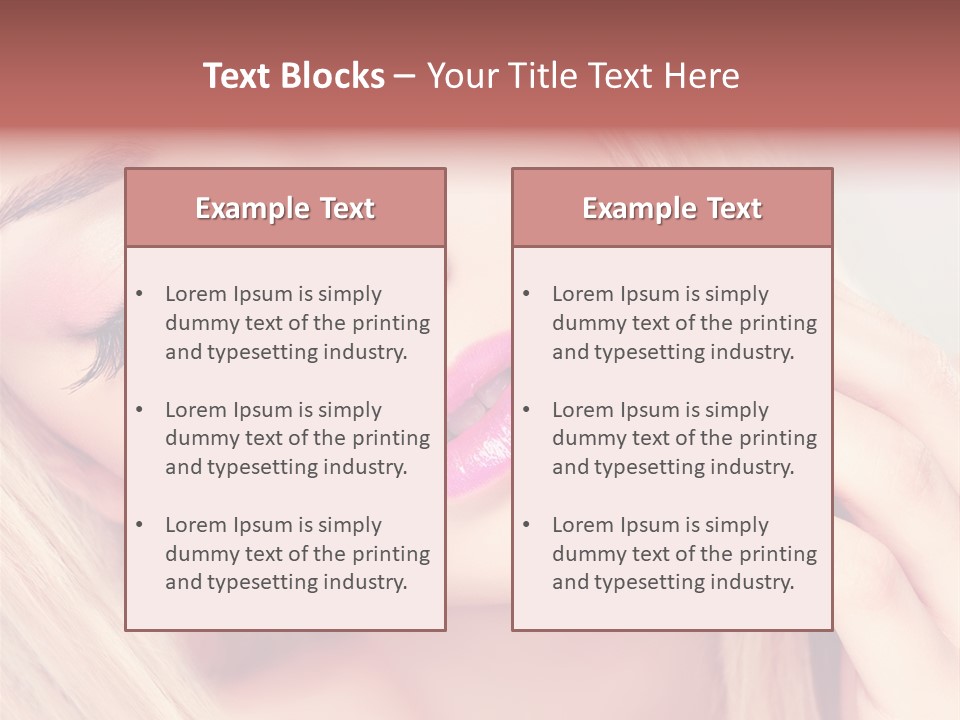 Fashion Hair Style PowerPoint Template