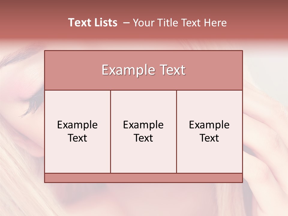 Fashion Hair Style PowerPoint Template