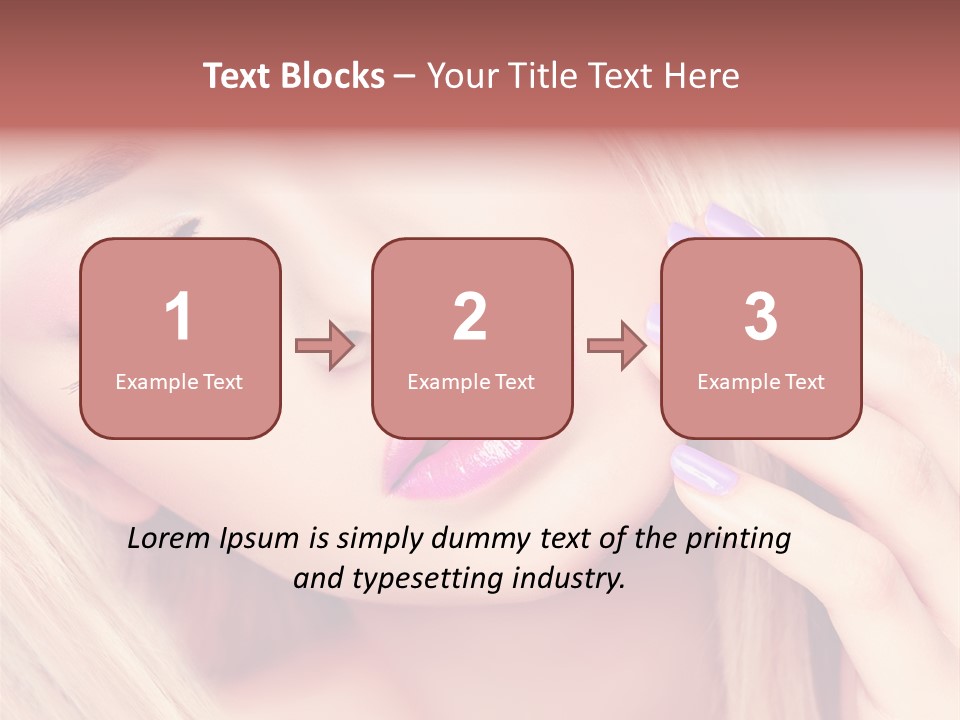 Fashion Hair Style PowerPoint Template