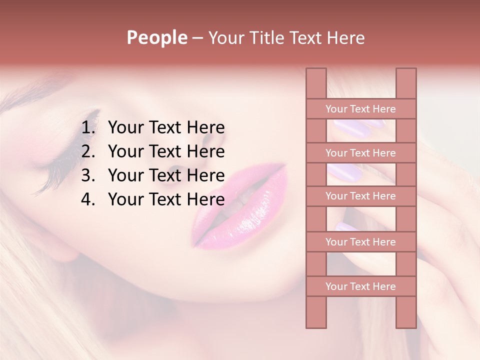 Fashion Hair Style PowerPoint Template