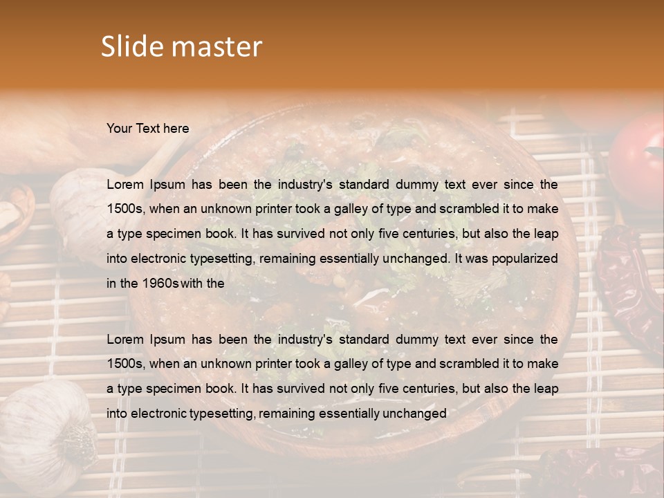 Rice Soup Caucasian PowerPoint Template