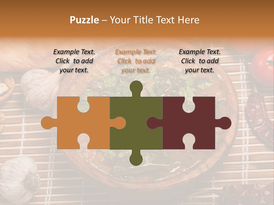 Rice Soup Caucasian PowerPoint Template