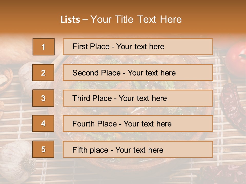 Rice Soup Caucasian PowerPoint Template