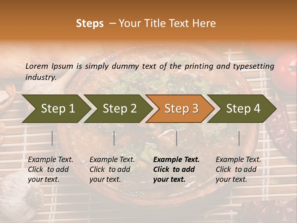 Rice Soup Caucasian PowerPoint Template