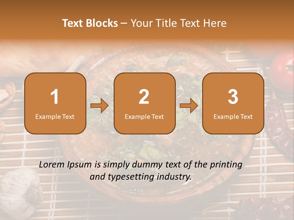 Rice Soup Caucasian PowerPoint Template